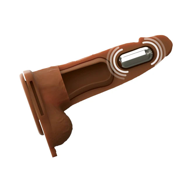Fantasy X-Tensions Elite Vibrating Rechargeable Silicone Hollow Strap-On 6”