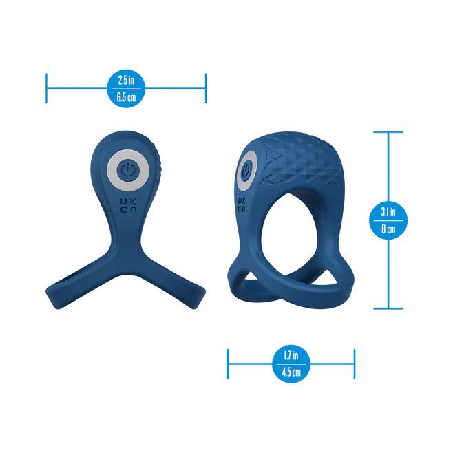 Performance Plus Dual Flex Pro Vibrating Cock Ring & Ball Strap – Rechargeable Silicone
