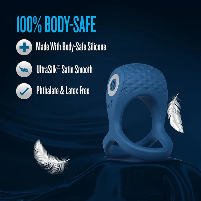 Performance Plus Dual Flex Pro Vibrating Cock Ring & Ball Strap – Rechargeable Silicone