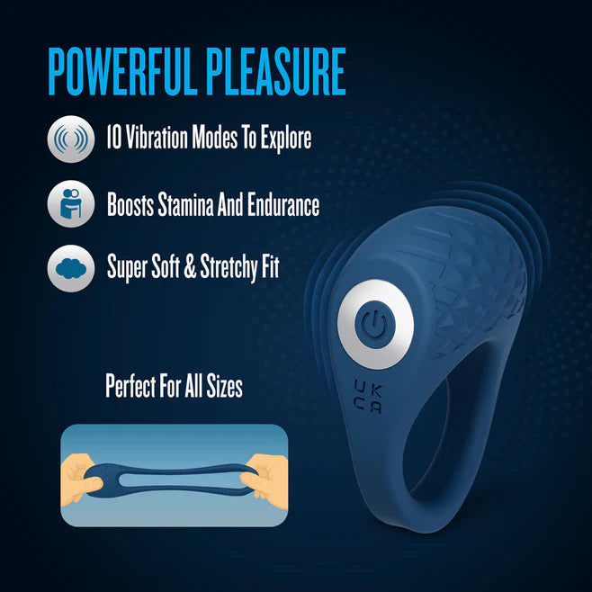 Performance Plus Dual Flex Pro Vibrating Cock Ring – Rechargeable Silicone