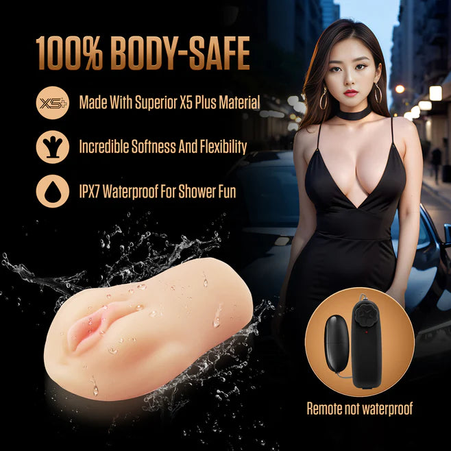 EnLust Melanie Vibrating Masturbator – Textured Sleeve with Remote