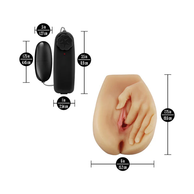 EnLust Selena Vibrating Masturbator – Dual Entry Textured Sleeve with Remote