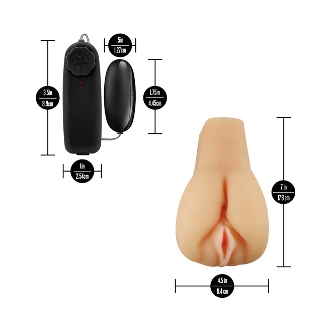 EnLust Jordyn Vibrating Masturbator – Dual Entry Textured Sleeve with Remote