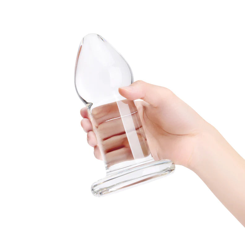 b-Vibe Intermediate Glass Anal Dilators Set (2 Piece) – Temperature Play Training Kit