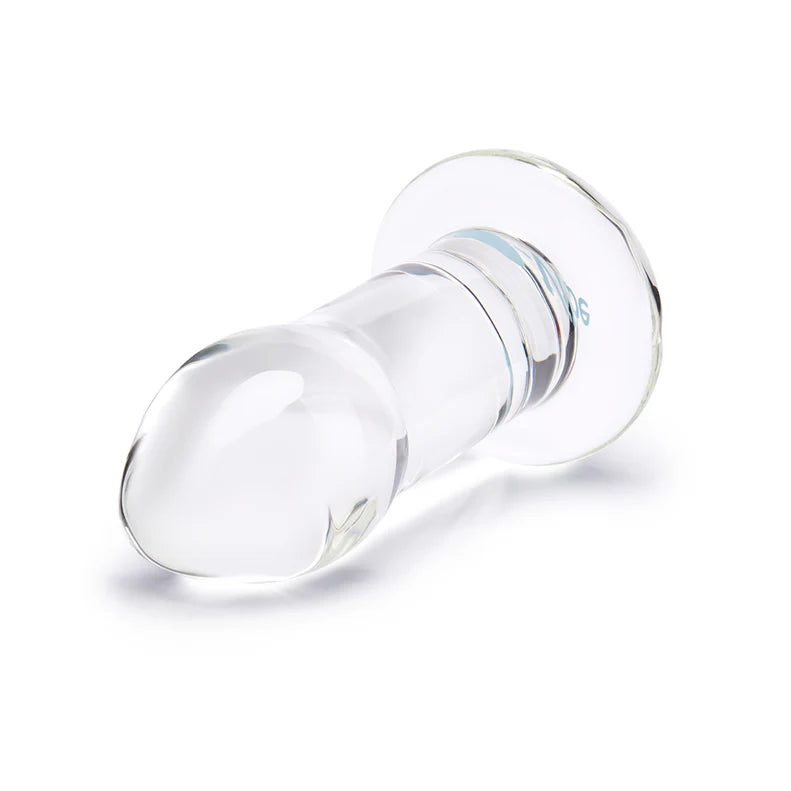 b-Vibe Advanced Glass Anal Dilator 8in – Temperature Play Training Tool