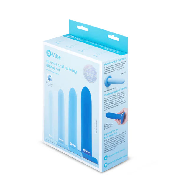 B-Vibe Silicone Anal Training Dilator Set – Graduated Plug Kit