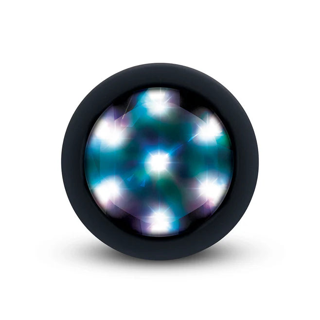 B-Vibe 3.5” Light-Up Rechargeable Silicone Butt Plug with Remote