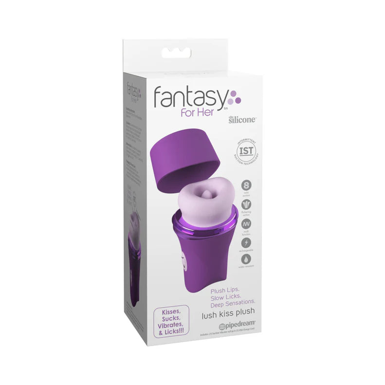 Fantasy For Her Lush Kiss Plush Rechargeable Silicone Clitoral Stimulator