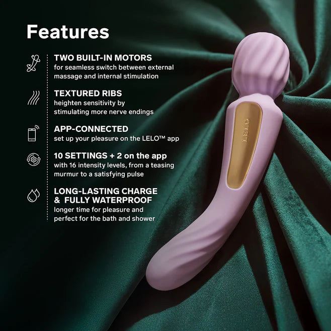 LELO SWITCH Double-Sided Wand Vibrator – App-Controlled Dual Motor Massager