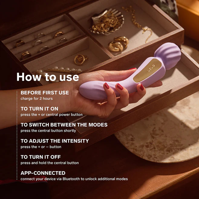 LELO SWITCH Double-Sided Wand Vibrator – App-Controlled Dual Motor Massager
