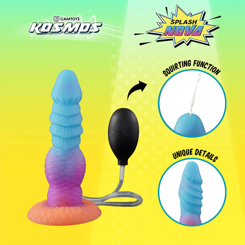 Camtoyz Splash Nova Tentacle Dildo – Glow-in-the-Dark Squirting Suction Design