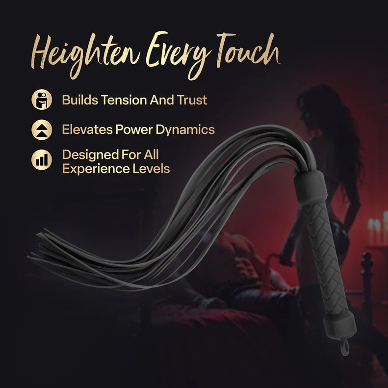 Temptasia Ardor Silicone Flogger – Multi-Tail Flexible Impact Toy