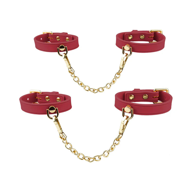 Temptasia Ardor Silicone Wrist and Ankle Restraints – Adjustable Bondage Set