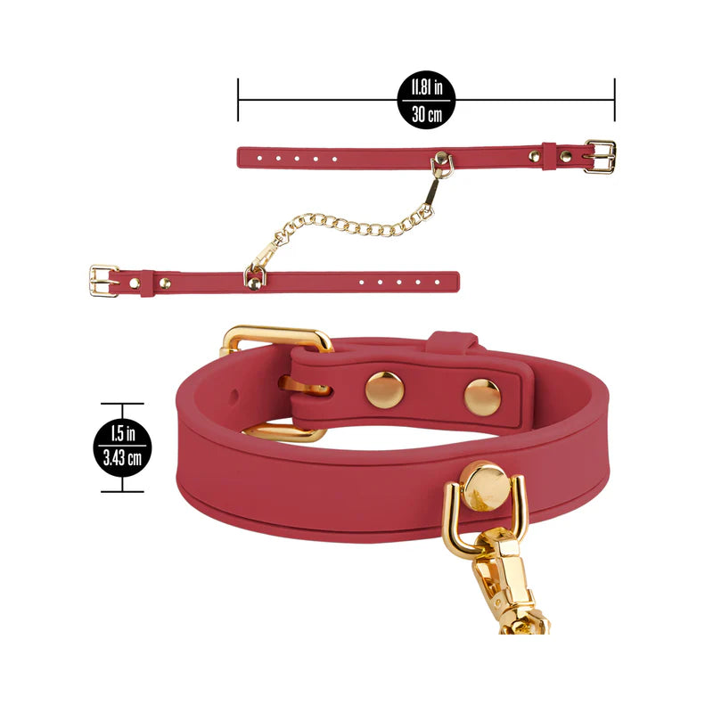Temptasia Ardor Silicone Wrist and Ankle Restraints – Adjustable Bondage Set