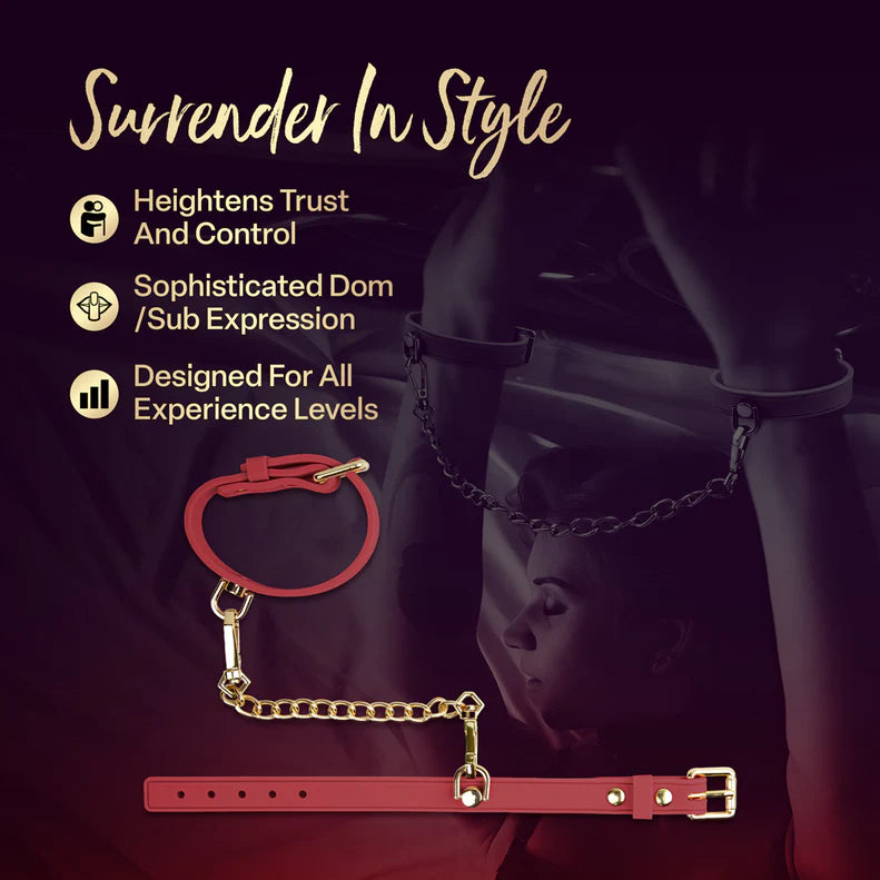 Temptasia Ardor Silicone Wrist and Ankle Restraints – Adjustable Bondage Set