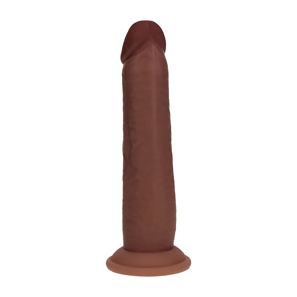 RealRock Dual Layered Silicone Realistic Sliding Skin Dildo 8in