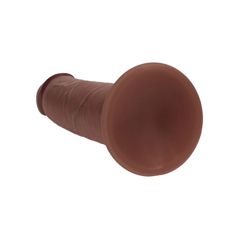 RealRock Dual Layered Silicone Realistic Sliding Skin Dildo 8in