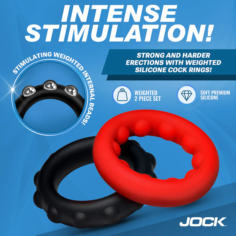Jock Weighted Cock Ring Set