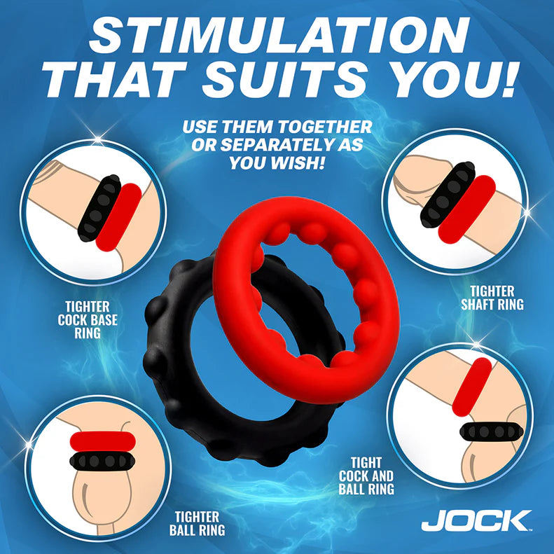 Jock Weighted Cock Ring Set