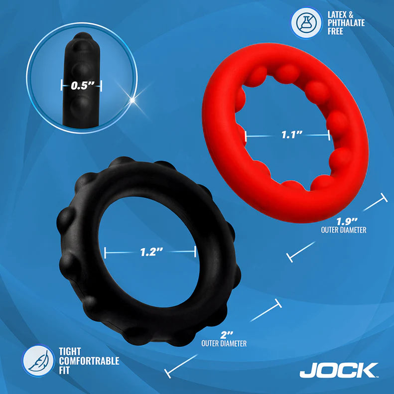Jock Weighted Cock Ring Set