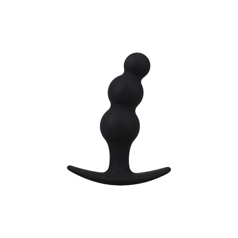 Mood Naughty Beaded Trainer Silicone Anal Plug Set – 3 Piece Graduated Kit