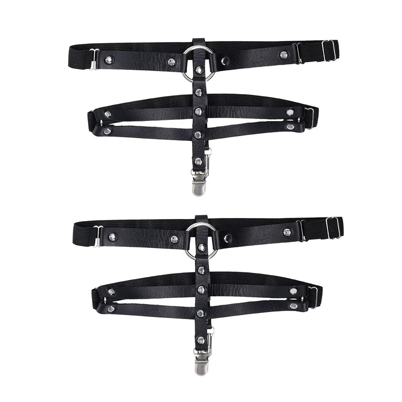 Sportsheets Shadow Faux Leather Garters