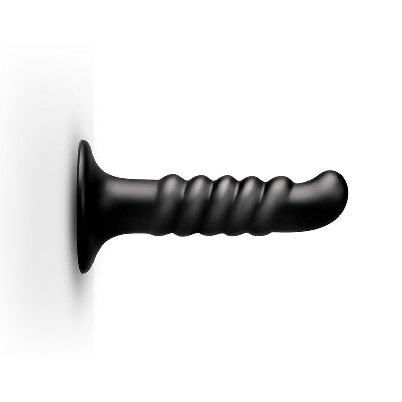 b-Vibe Krush 9.5in Curved Ribbed Dildo
