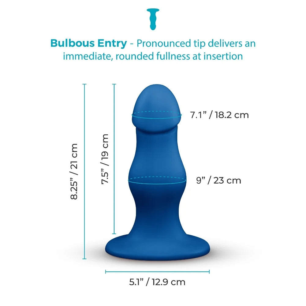 b-Vibe Gape 8.25in Bulbous Suction Dildo