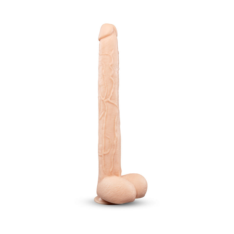 b-Vibe Bone 17in Deep-Insert Suction Dildo