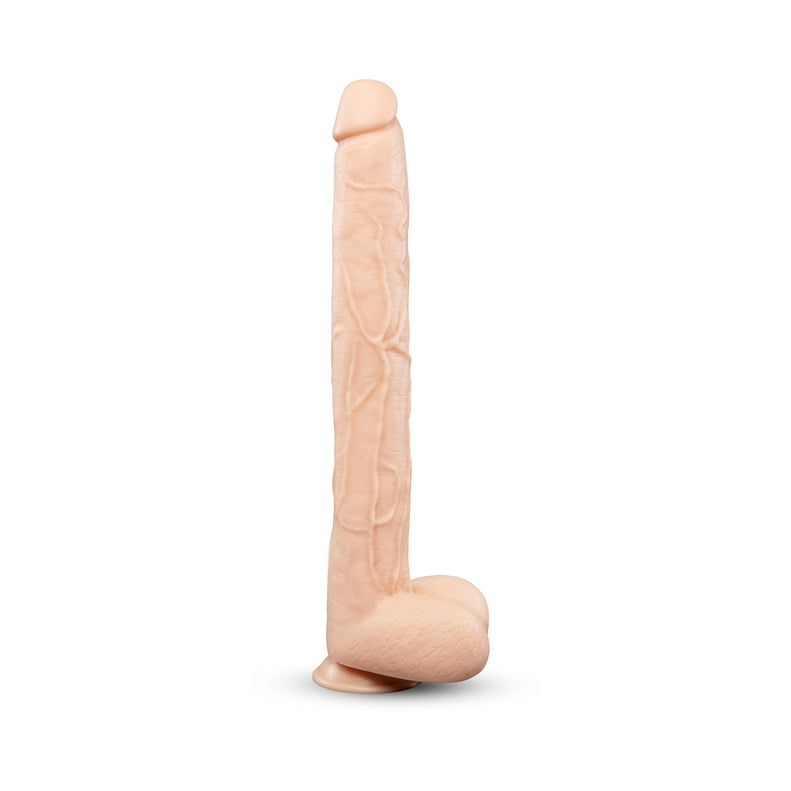 b-Vibe Bone 17in Deep-Insert Suction Dildo