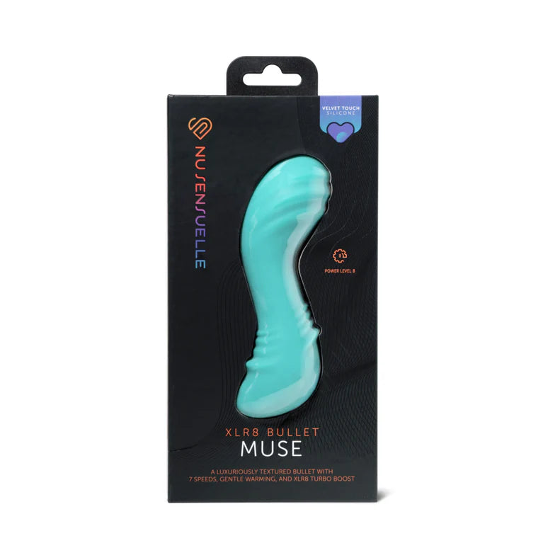 Nu Sensuelle Muse XLR8 Bullet Vibrator – Rechargeable Silicone with Heat