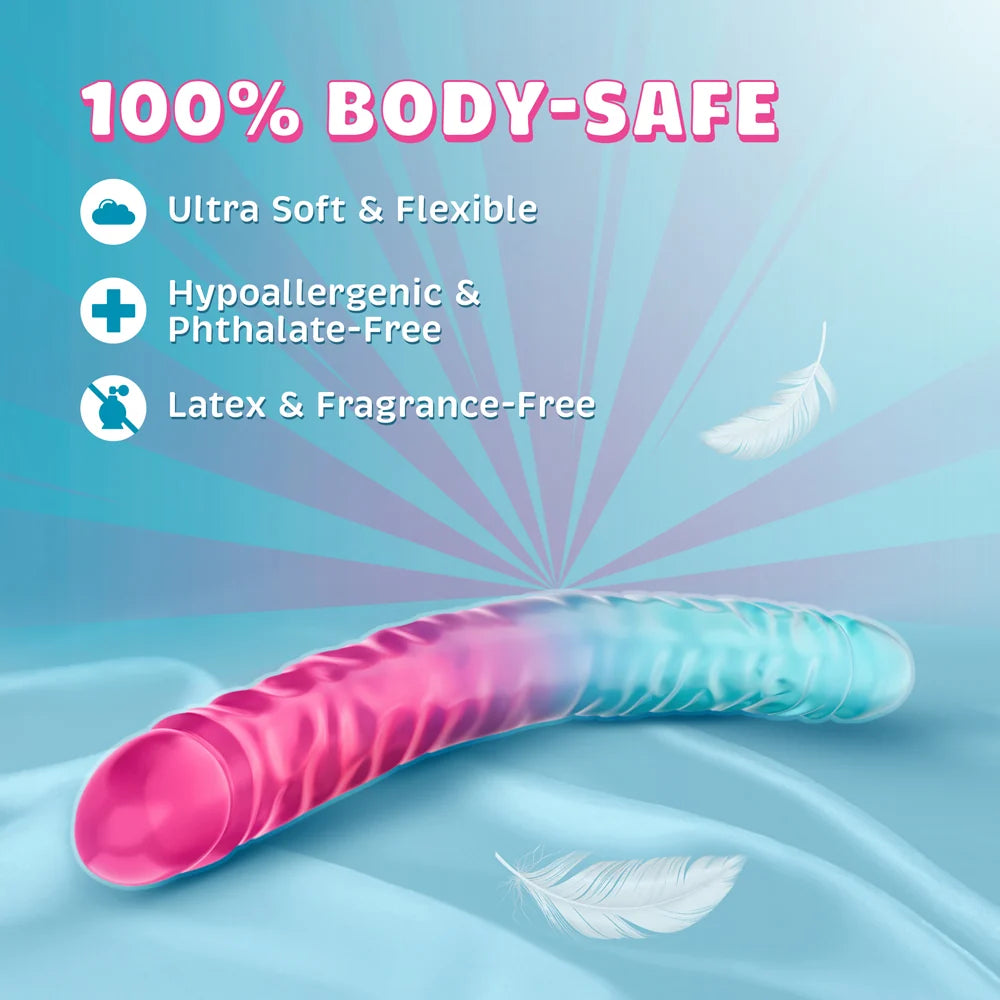 B Yours Candy Papi Double Dildo 17.75in