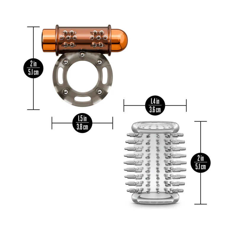 Stay Hard Vibrating Cock Ring Set