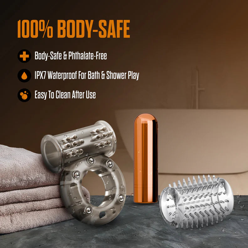 Stay Hard Vibrating Cock Ring Set