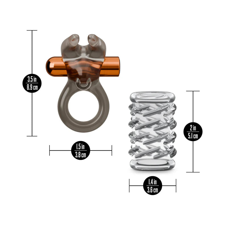 Stay Hard Vibrating Cock Ring Set