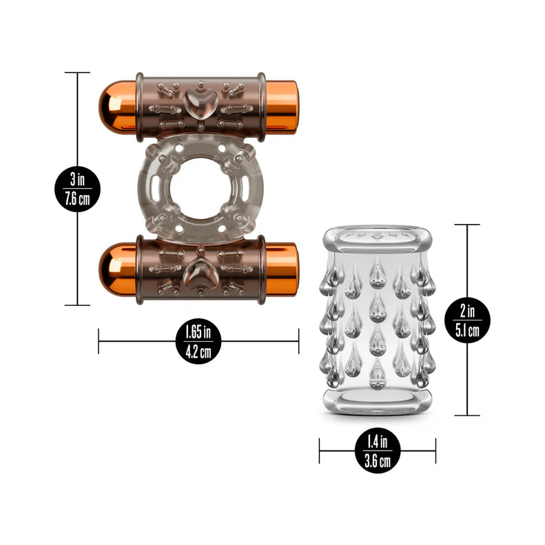 Stay Hard Vibrating Cock Ring Set