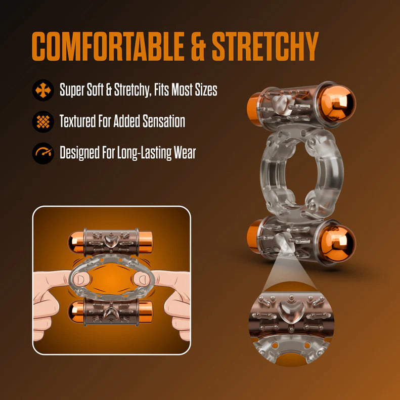 Stay Hard Vibrating Cock Ring Set