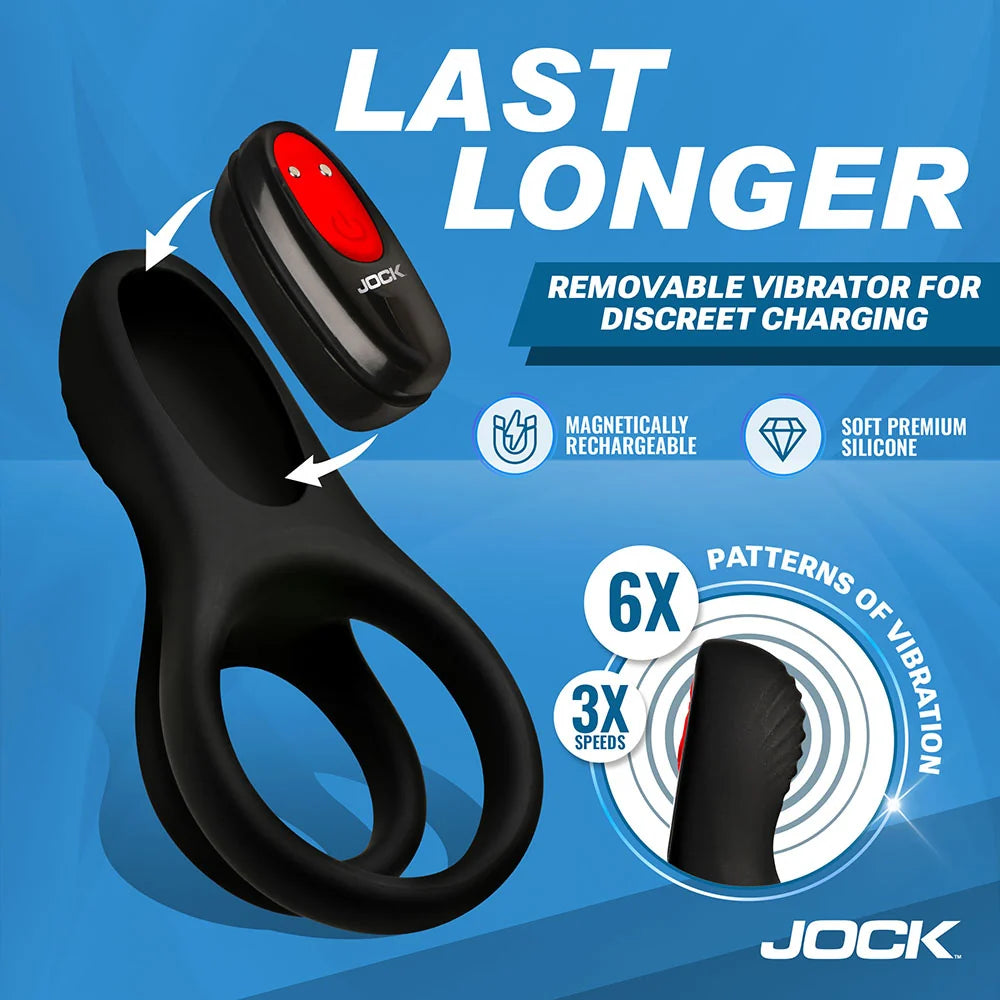Jock Hard-On Rechargeable Clit Stim Cock Ring