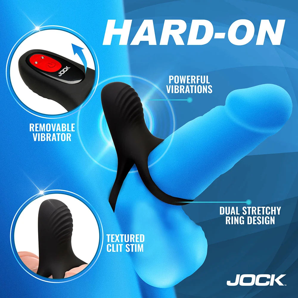 Jock Hard-On Rechargeable Clit Stim Cock Ring