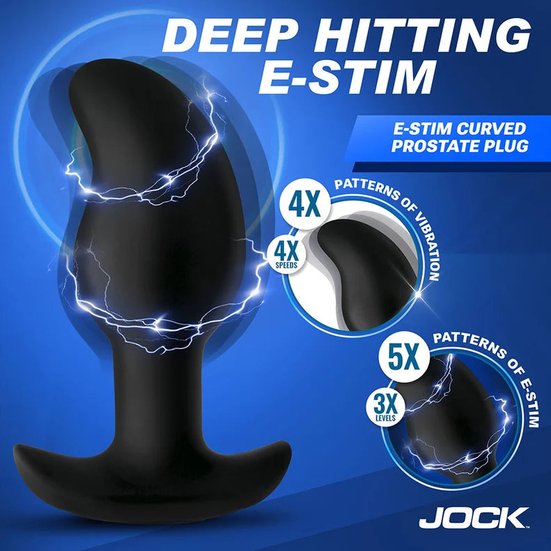 Jock Volt E-Stim Curved Prostate Plug