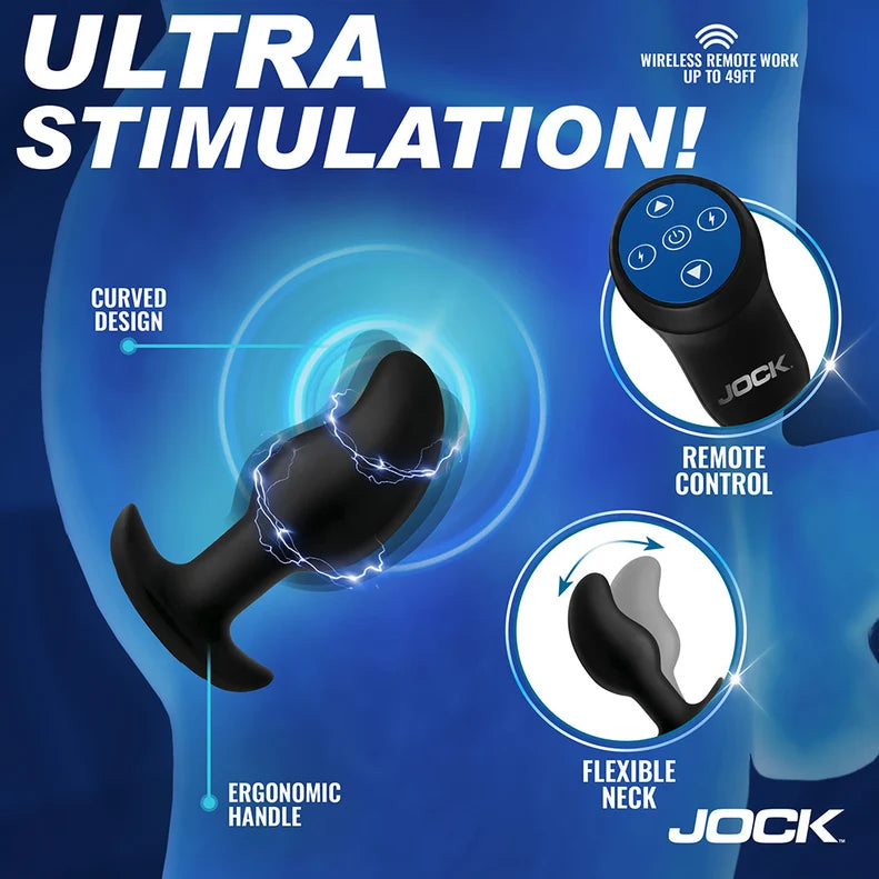 Jock Volt E-Stim Curved Prostate Plug