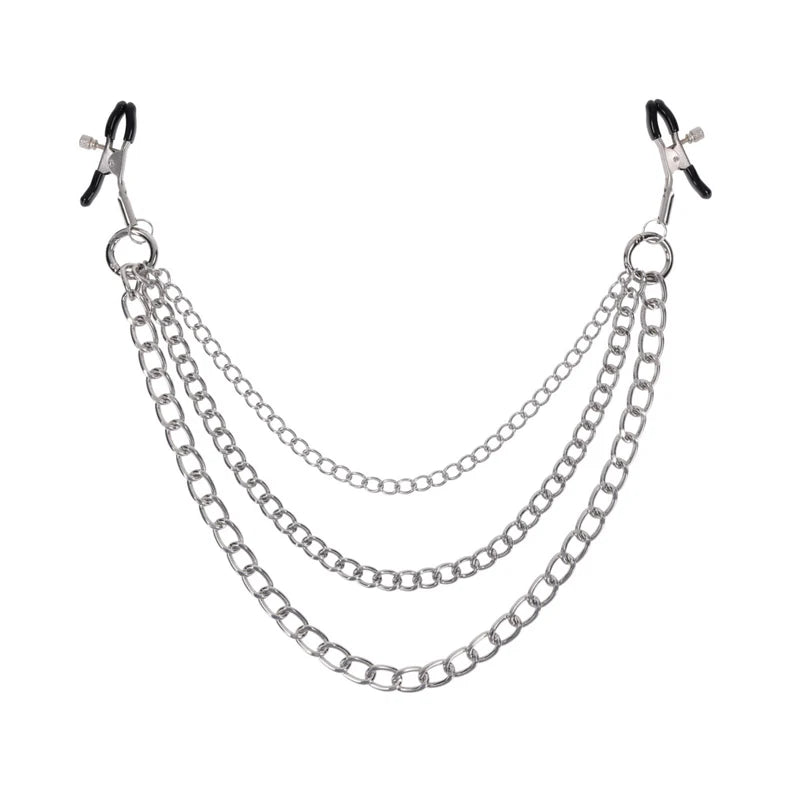 Sportsheets Silver exCHAINgeable Nipple Jewelry