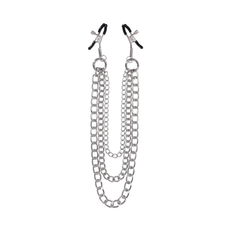 Sportsheets Silver exCHAINgeable Nipple Jewelry
