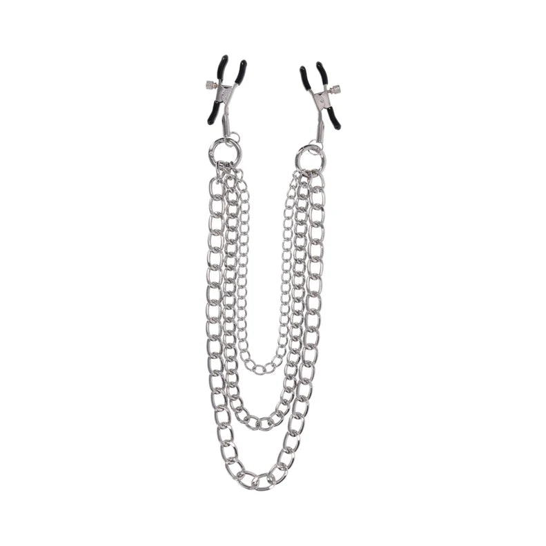 Sportsheets Silver exCHAINgeable Nipple Jewelry