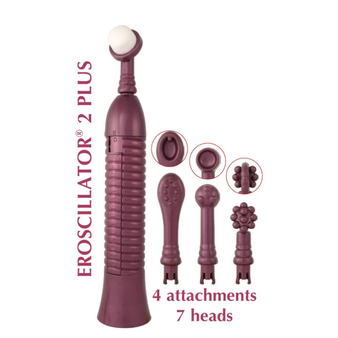 Eroscillator 2 Plus – Oscillating Pleasure Device with Multiple Attachments