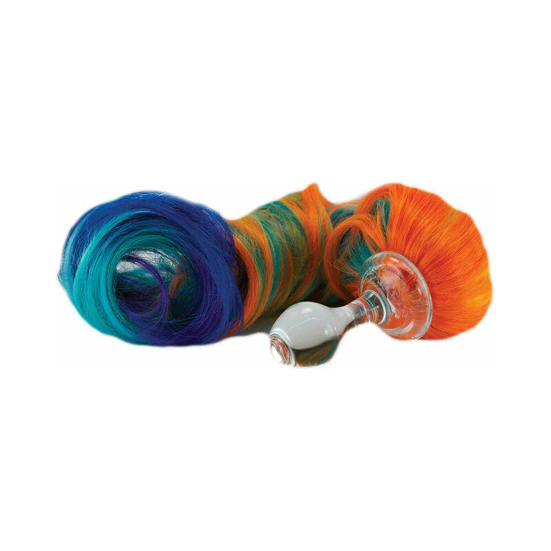 Crystal Delights Minx Pony Tail Plug – Rainbow
