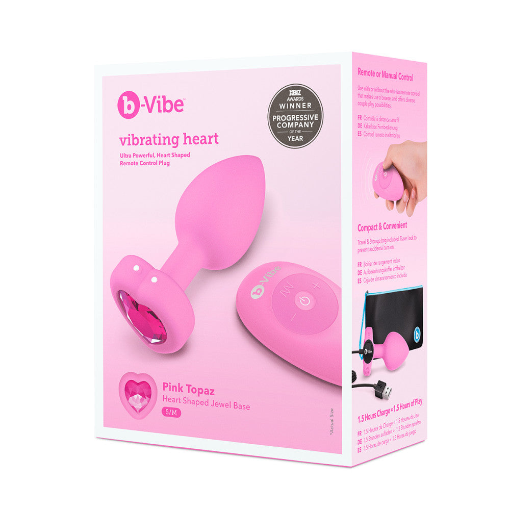 B-Vibe Vibrating Heart Plug Small/Medium