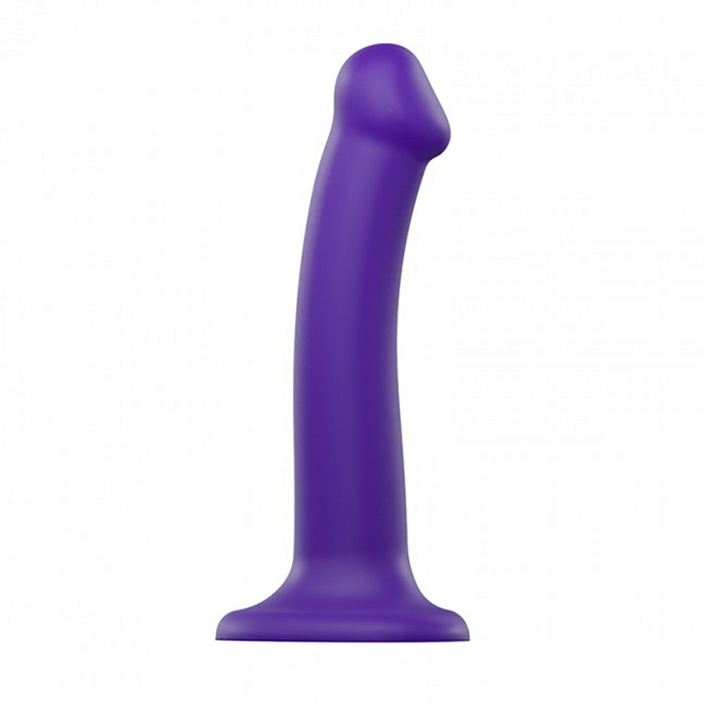 Lovely Planet Strap-On-Me Bendable Dual-Density Silicone Suction Cup Dildo - Medium