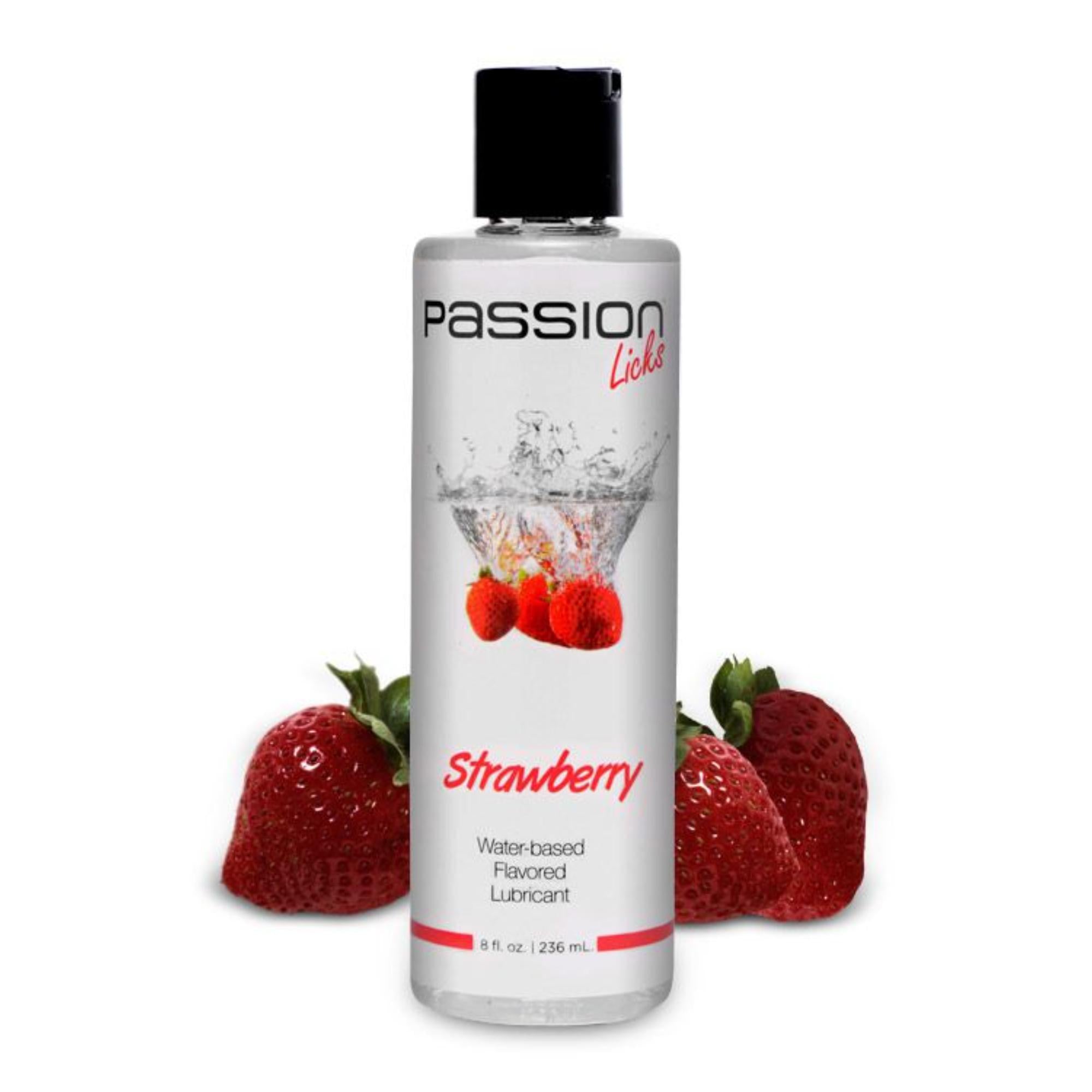 Passion Lubricants Passion Licks Water Based Flavored Lubricant - 8 oz.
