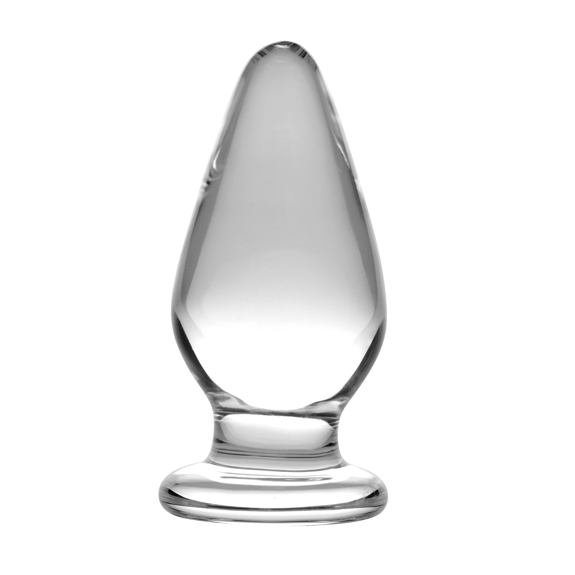 Prisms Erotic Glass Ember Weighted Tapered Anal Plug